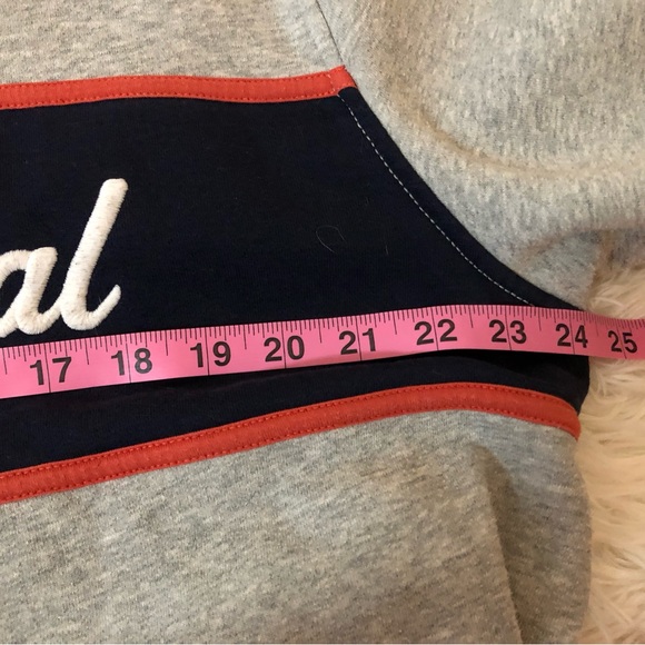 GAP embroidered long sleeve Heather gray oversized sweatshirt size L - Picture 7 of 8